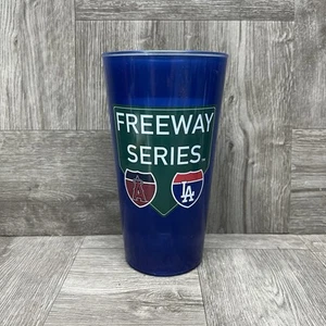 Dodgers & Angels Baseball MLB Freeway Series Whirley Cup Blue Plastic RARE HTF - Picture 1 of 13