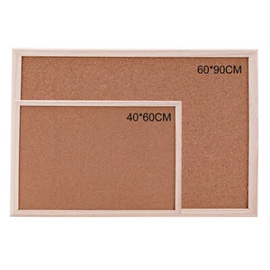 Cork Message Board Pin Notice Board Wooden Frame Office Memo School Pinboard - Picture 1 of 12