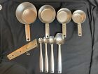 Vintage Foley Measuring Cups and Measuring Spoons Sets with Rack - 9 Pieces