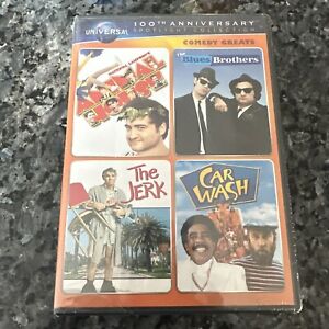 Animal House / The Jerk / Car Wash / Blues Brothers DVD, 2012, 4-Disc NEW