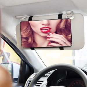 Car Mirror Visor Cosmetic Car Makeup Mirror for Car Visor, Large Car Vanity Mirr - Picture 1 of 12