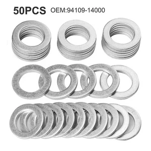 50X Oil Sump Washers For Honda 94109-14000 Land Rover ALU1403L Triumph T3550605 - Picture 1 of 13