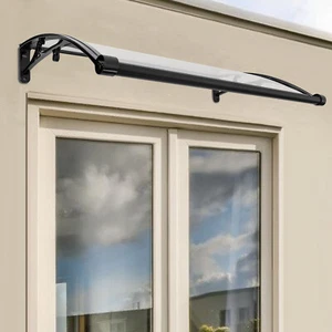 Toldo de ventana de 40"x24" sin costuras para puerta delantera cubierta de patio exterior toldo hágalo usted mismo - Imagen 1 de 16