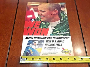 1967 SUNOCO SPECIAL 260 MARK DONOHUE ORIGINAL AD - Imagen 1 de 12
