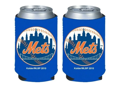 (2 PACK) NY METS CAN COOLERS COOZIES FREE SHIPPING!!! Cover