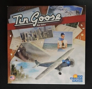 TIN GOOSE~RIO GRANDE GAMES 2015~FAMILY BOARDGAME~OUT OF PRINT~NEAR MINT COND! - Picture 1 of 3