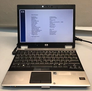 HP EliteBook 2530p 12” Intel Core Duo L9300 1.60GHz 3GB RAM READ - Picture 1 of 7