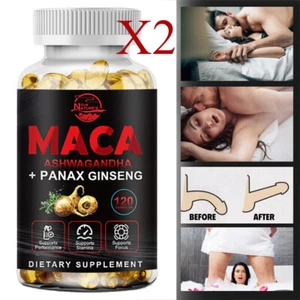Male Enhancing Libido 240 Capsules - Maca Root,Massive Girth Enlargement Support - Picture 1 of 10