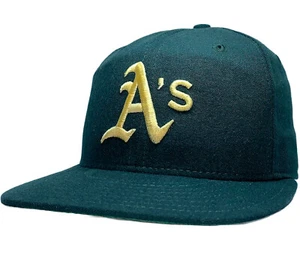 Vintage Oakland Athletics New Era 59FIFTY sitzende 6 5/8 Kappe HERGESTELLT IN USA 100 % Wolle - Bild 1 von 5