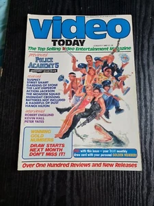 VIDEO TODAY MAGAZINE. January 1989. Excellent Condition. Suspect. Freddy. - Imagen 1 de 2
