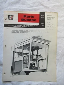 Folleto de servicio 1966 White Combine George cabina blanca - Imagen 1 de 4