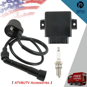 For 2005-2007 Polaris Predator 500 3089613 CDI Box Ignition Coil Spark Plug& Cap - Picture 1 of 10