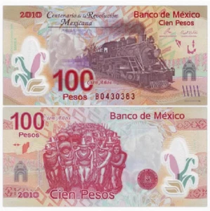 2007 Mexico 100 Pesos P-128 Commemorative UNC NEW Banknote - Picture 1 of 2