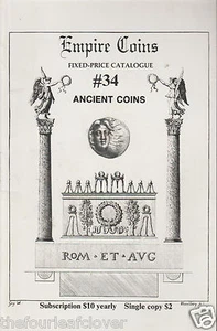 Ancient Coins Vintage 1986 Illustrated Catalog #34 Empire Numismatic Rare - Picture 1 of 2