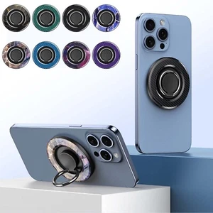 Magnetic Phone Ring Holder for Mag Safe Magnet Finger Ring Grip Stand for iPhone - Picture 1 of 14