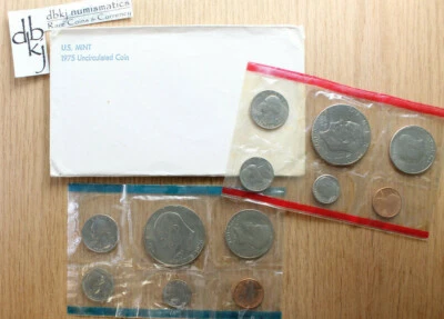 1975 U.S. Mint Set - Uncirculated Coins - 12-Coin Set - P & D - Image 1 of 4