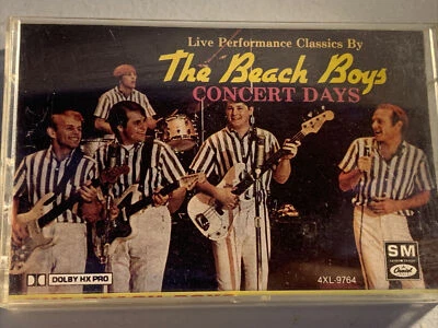 THE BEACH BOYS -CONCERT DAYS - Cassette Tape 1988 - bx20 - Image 1 of 4