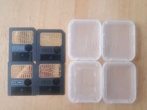 Smart Media Memory Card 2 x 8 MB and 2 x Unknown + Cases + Pouch - Picture 1 of 2