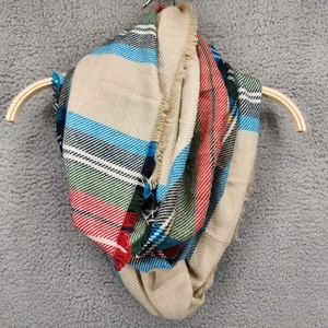BP Nordstrom Bronceado Multi Cuadros Manta Bufanda Flecos Borde Suave Acogedor Mujeres Nuevo con Etiquetas - Imagen 1 de 9
