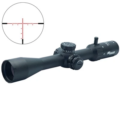 SIG SAUER WHISKEY4 4-16x44mm Rifle Scope FFP Illuminated MOA Milling Hunter 2.0 - Image 1 of 4