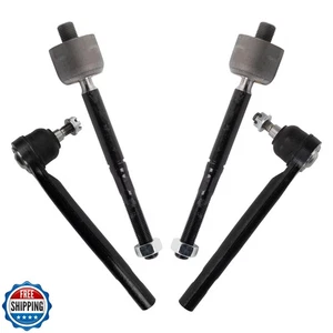TRQ Front Inner and Outer Tie Rod Set Compatible with 2020-2023 Ford Ranger - Picture 1 of 5