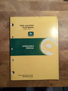 John Deere Manual: F915 & F935 Front Mowers; OM-M79596 Jul 88 - Picture 1 of 4