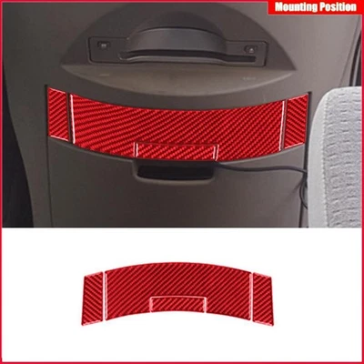 For Nissan Quest 2004-2006 Red 4PCS Central Ashtray Trim Cover Carbon Fiber Foto 1 de 4