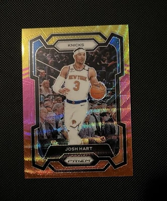 2023-24 Panini Josh Hart Red Pink Yellow Tri Color Prizm #03/88 Jersey # Match - Image 1 of 2