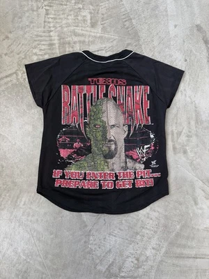 Camisa DE COLECCIÓN Stone Cold Austin Juvenil Grande Jersey Negra WWF WWE Lucha Libre Foto 1 de 4