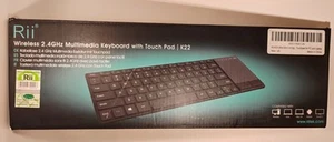 Rii K22 Ultra Slim 2.4G Wireless Multimedia Keyboard With Touchpad - Picture 1 of 6