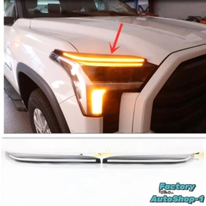 LED DAYTIME RUNNING LIGHT FOG LAMP Headlight Fit For Toyota Tundra 2022 2023 - Picture 1 of 9