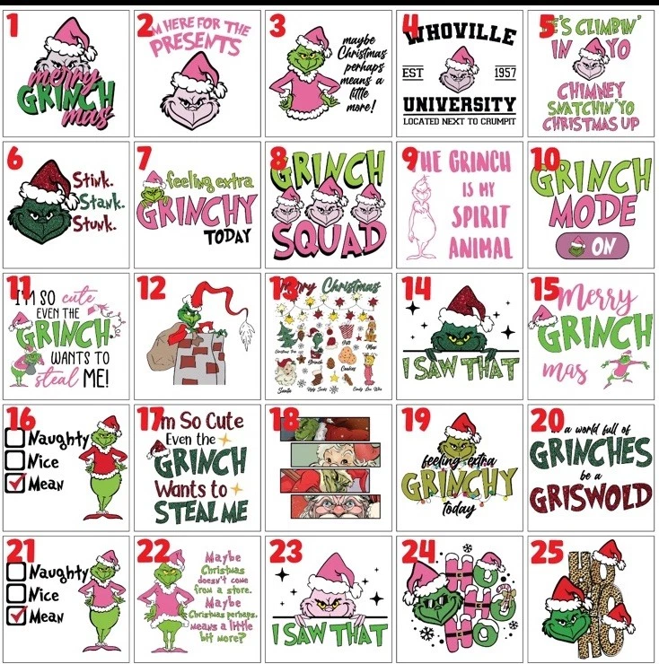 25 Transferencia de Calor Sublimación Navidad Listo para Prensar Foto 1 de 1