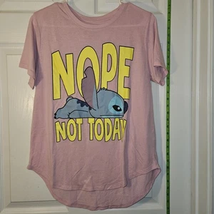 Disney Stitch Night Shirt T Shirt Juniors Size XL 15-17 - Picture 1 of 3