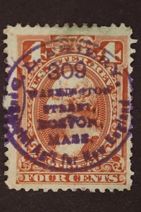 US INTER REVENUE FRANCOBOLLO PROPRIETARIO 4C RB14b USATO - Foto 1 di 2
