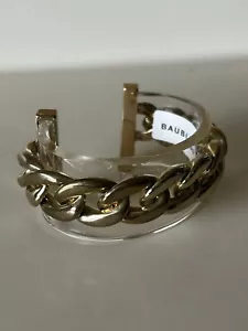Baublebar Plastic Clear Gold Tone  Cuff Bracelet - Picture 1 of 6