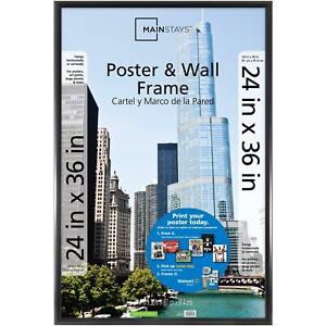 Mainstays 24x36 Trendsetter Poster and Picture Frame, Matte Black
