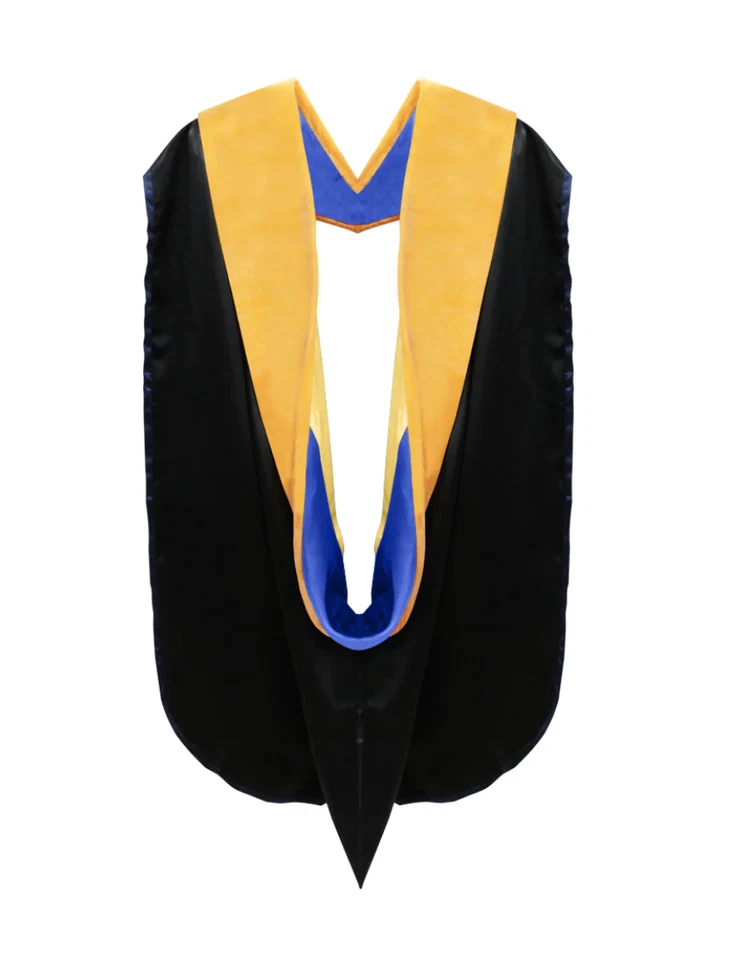 Doctor of Science Hood - Royal Blue & Gold - Image 1 of 1