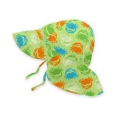 Gorra de protección solar con solapa cangrejos para bebés y niños pequeños iPlay Green Sprouts UPF 50+ bebé Foto 1 de 4
