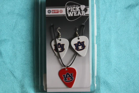 CLOSEOUT! Auburn University Gameday Pick Wear Earings and Necklace Set, CGPW1-AU Cover