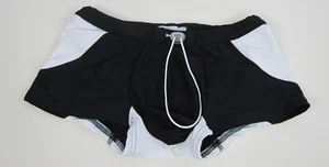 Rounderbum Mens Swim Bottoms Swimmers size USA Large Colour Black White - Picture 1 of 3