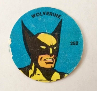 1981 Marvel Super Heroes Wolverine Rookie Disc Card Rare Argentina #252 - Image 1 of 4