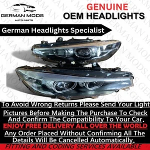 BMW 4 SERIES F32 F33 F36 M3 M4 2017 LED HEADLIGHT RIGHT OR LEFT SIDE GENUINE OEM - Picture 1 of 10