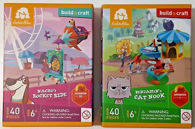 GoldieBlox Build & Craft Benjamin's Cat Nook & Nacho's Rocket Ride - Combo de 2 paquetes Foto 1 de 4