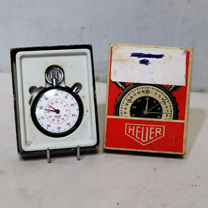 Vintage Tag Heuer Mechanical Stopwatch Working In Original Box - 223