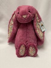 Jellycat Bashful ROSE BLOSSOM Bunny Rabbit Medium Retired Plush NWT