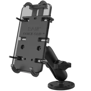 RAM Flat Surface Drill Down Mount avec Support Téléphone Quick-Grip XL à Ressort - Photo 1 sur 3