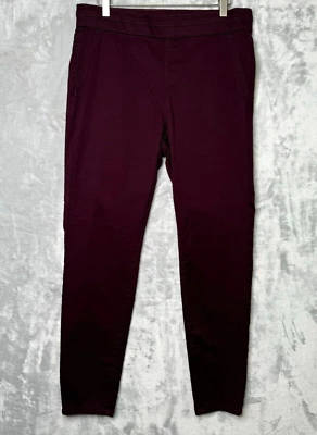 New York & Co Soho Jeans Leggings Mujer Grande Cintura Alta Granate Rojo Elástico Foto 1 de 4