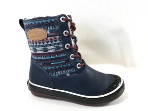 Women 6 - Keen Elsa 100 Gram Insulation Aztec Waterproof Winter Ankle Boots - Picture 1 of 17