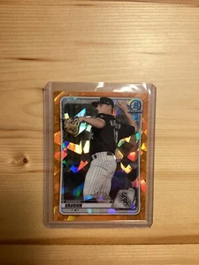 Andrew Vaughn 2020 Bowman Chrome Draft Orange Cracked Ice 20/25 #BD-153 - Bild 1 von 3