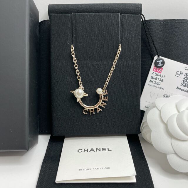 CHANEL Gold Pearl Fashion Necklaces & Pendants for sale